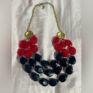 Chunky 3 strand boho statement necklace